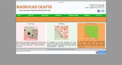 Desktop Screenshot of madhukarcrafts.com